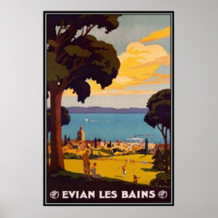 Évian-les-Bains, Rhône-Alpes, Frankrijk - Poster