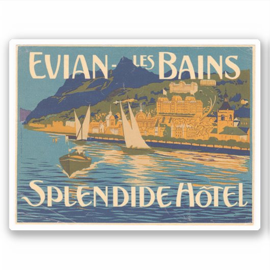 Evian Les Bains Spledide Hotel Sticker (Voorkant)