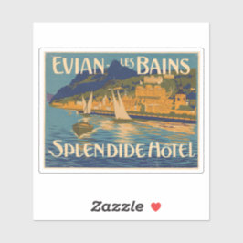 Evian Les Bains Spledide Hotel Sticker
