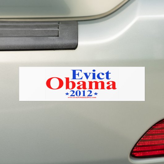 EVICT OBAMA 2012 BUMPERSTICKER (Op auto)