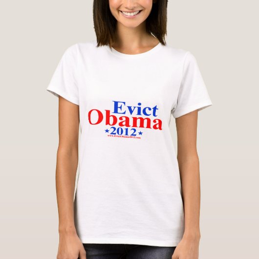 EVICT OBAMA 2012 T-SHIRT (Voorkant)
