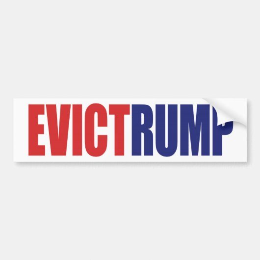 Evict Rump - Impeach President Trump Bumpersticker (Voorkant)