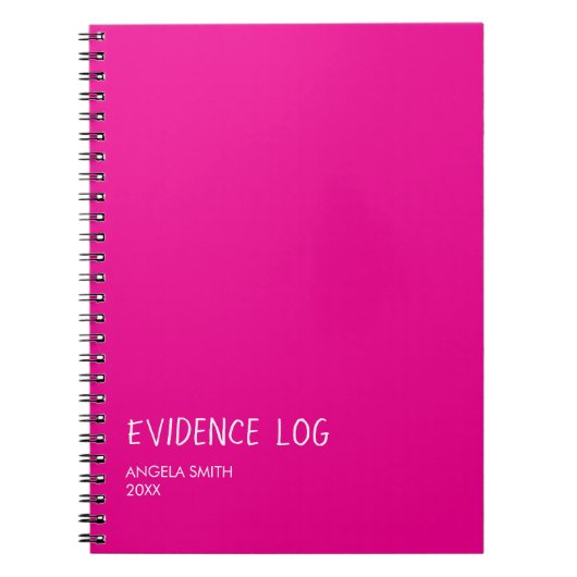 Evidence Log Notebook – Funny Dark Humor Journal,  Notitieboek (Voorkant)