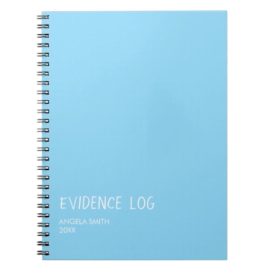 Evidence Log Notebook – Funny Dark Humor Journal, Notitieboek (Voorkant)