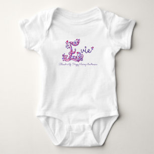 Evie meisjes naam & betekenis E monogram shirt