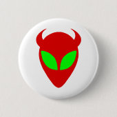Evil Alien Ronde Button 5,7 Cm (Voorkant)