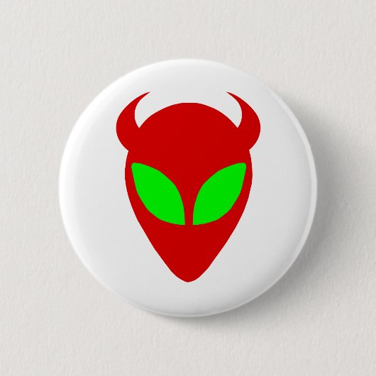 Evil Alien Ronde Button 5,7 Cm (Voorkant)