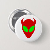 Evil Alien Ronde Button 5,7 Cm (Voorkant /achterkant)