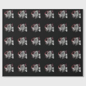 Evil Anime Sad Girl Otaku Japans esthetisch Cadeaupapier (Vlak)