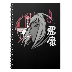 Evil Anime Sad Girl Otaku Japans esthetisch Notitieboek