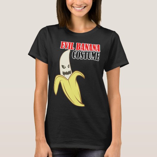 Evil Banana Costume Funny T-shirt (Voorkant)