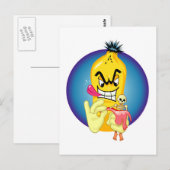 Evil Banana Peel Briefkaart (Voorkant / Achterkant)
