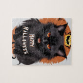 Evil Black Cat Jigsaw Puzzel (Horizontaal)
