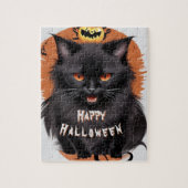 Evil Black Cat Jigsaw Puzzel (Verticaal)