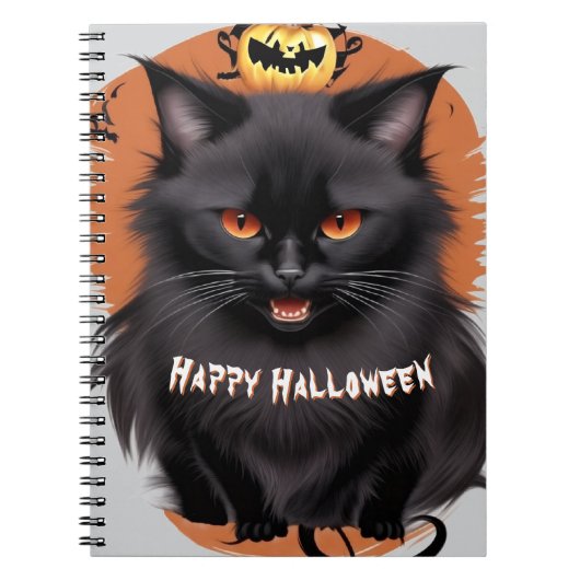 Evil Black Cat Notitieboek (Voorkant)