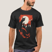 Evil Black Cat T-shirt (Voorkant)