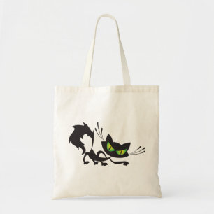 Evil Black Cat Trick or treat Halloween Bags Tote Bag