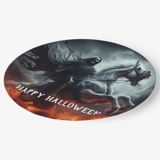 Evil Bord Horse and Death Halloween (Gekanteld)