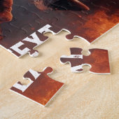 Evil Bord Horse and Death Halloween Legpuzzel (Zijkant)