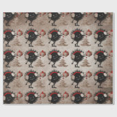 Evil Bug geeft Cadeau kerstmis Cadeaupapier (Vlak)