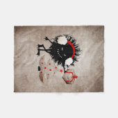 Evil Bug geeft kerstcadeautjes Fleece Deken (Voorkant (Horizontaal))