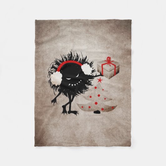 Evil Bug geeft kerstcadeautjes Fleece Deken (Voorkant)