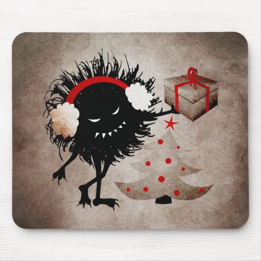 Evil Bug geeft kerstcadeautjes Muismat (Voorkant)