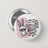 Evil Bunny Chomp Ronde Button 5,7 Cm (Voorkant /achterkant)
