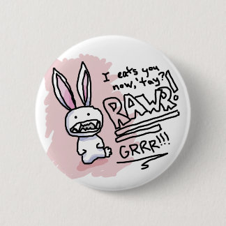 Evil Bunny Chomp Ronde Button 5,7 Cm