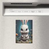 Evil Bunny Konijn plezier Magneet (Insitu (Vaatwasser))