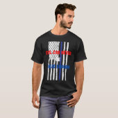 Evil can never be dead enough Back the blue blue T-shirt (Voorkant volledig)