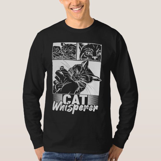 Evil Cat Merch Cat Whisperer T-shirt (Voorkant)
