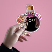 Evil Cat Spirit Gevangen In Een Fles - Schattige S Sticker