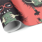 Evil Character Gothic Book Lover Cadeaupapier (Rol Hoek)