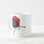 Evil Christmas Bug Dancing Koffiemok (Voorkant links)