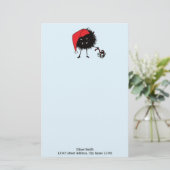 Evil Christmas Bug Uitpakken Cadeau Briefpapier (Staand voorkant)
