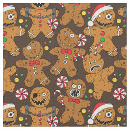 Evil Christmas Horror Film Gingerbread Men Stof