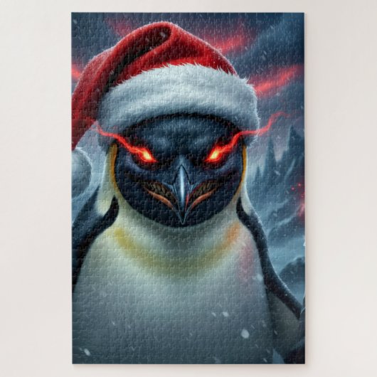 Evil Christmas Penguin Legpuzzel (Verticaal)