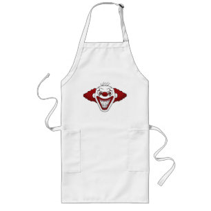 Evil Clown Apron Lang Schort