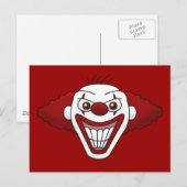 Evil Clown Briefkaart (Voorkant / Achterkant)