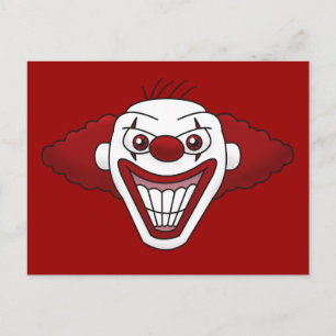 Evil Clown Briefkaart