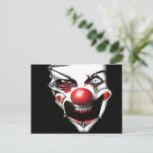 Evil Clown Briefkaart (Staand voorkant)