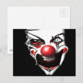 Evil Clown Briefkaart (Voorkant / Achterkant)