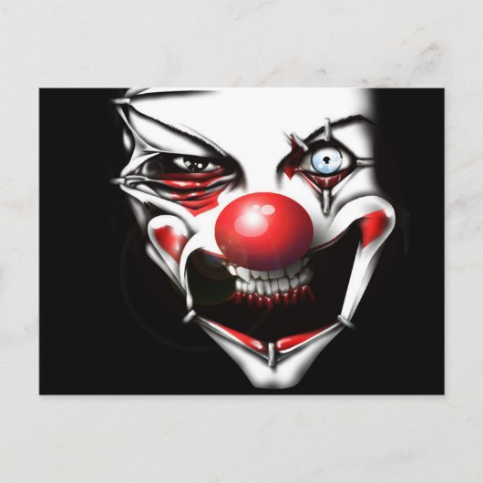 Evil Clown Briefkaart (Voorkant)