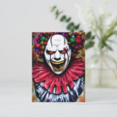Evil Clown Briefkaart (Staand voorkant)