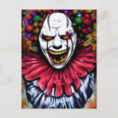 Evil Clown Briefkaart (Voorkant)