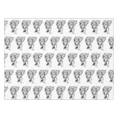 Evil clown Custom Cotton Tablecloth Tafelkleed (Voorkant (Horizontaal))