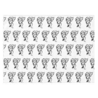 Evil clown Custom Cotton Tablecloth Tafelkleed