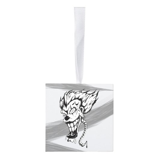 Evil clown Custom Cube Ornament (Rechts)