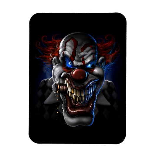 Evil Clown Face Magneet (Verticaal)